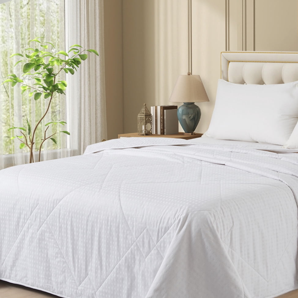 Swift Home Extra Plush Floral Pintuck Comforter Set, Twin - Twin