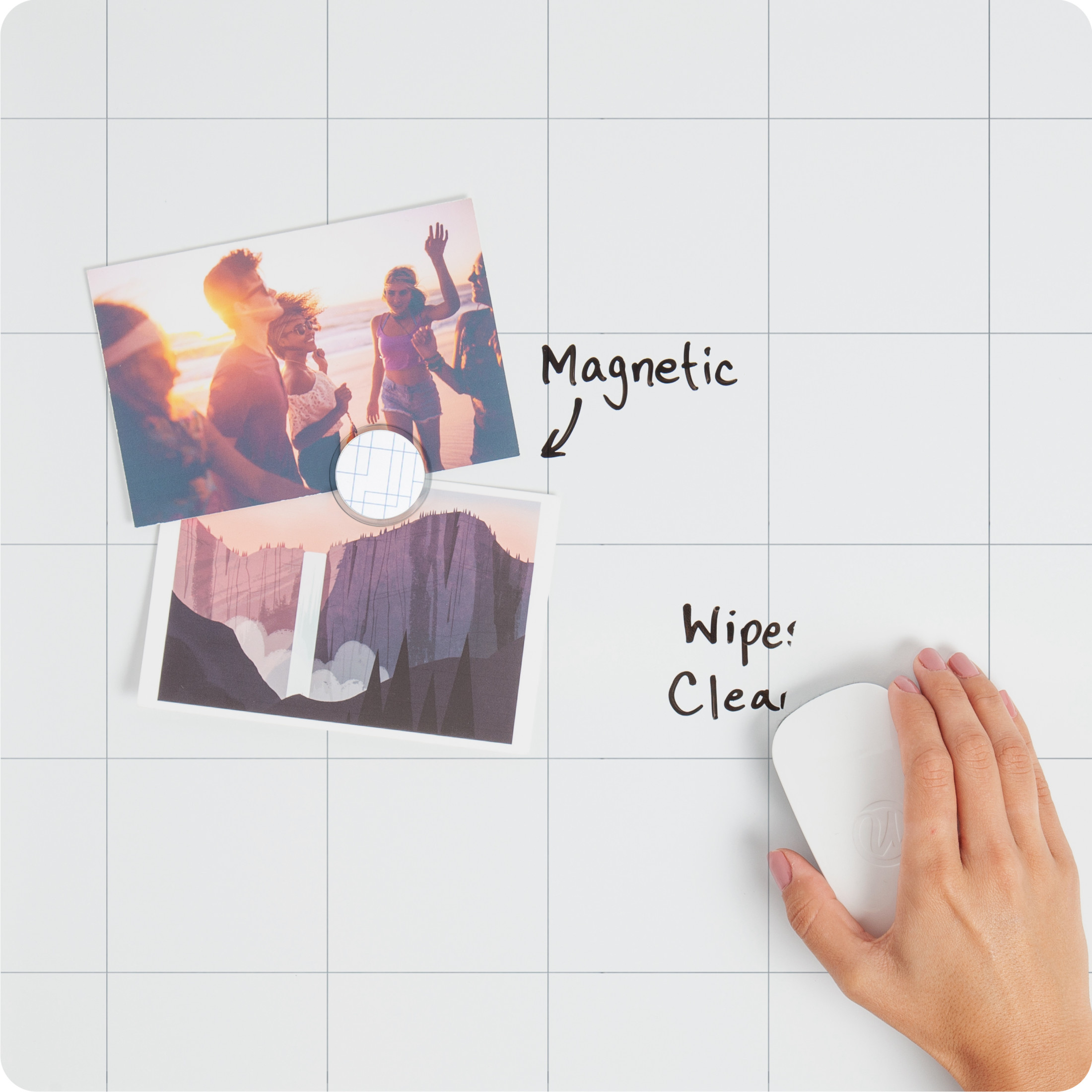 U Brands Magnetic Dry Erase Calendar Board, 23x17" photo 3