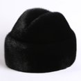 thumbnail image 6 of Joernso Men Winter Solid Color Imitation Fur Hat Thickened Warm Plush Hat Coldproof Windproof Outdoor Hat Fashion Accessories, 6 of 7