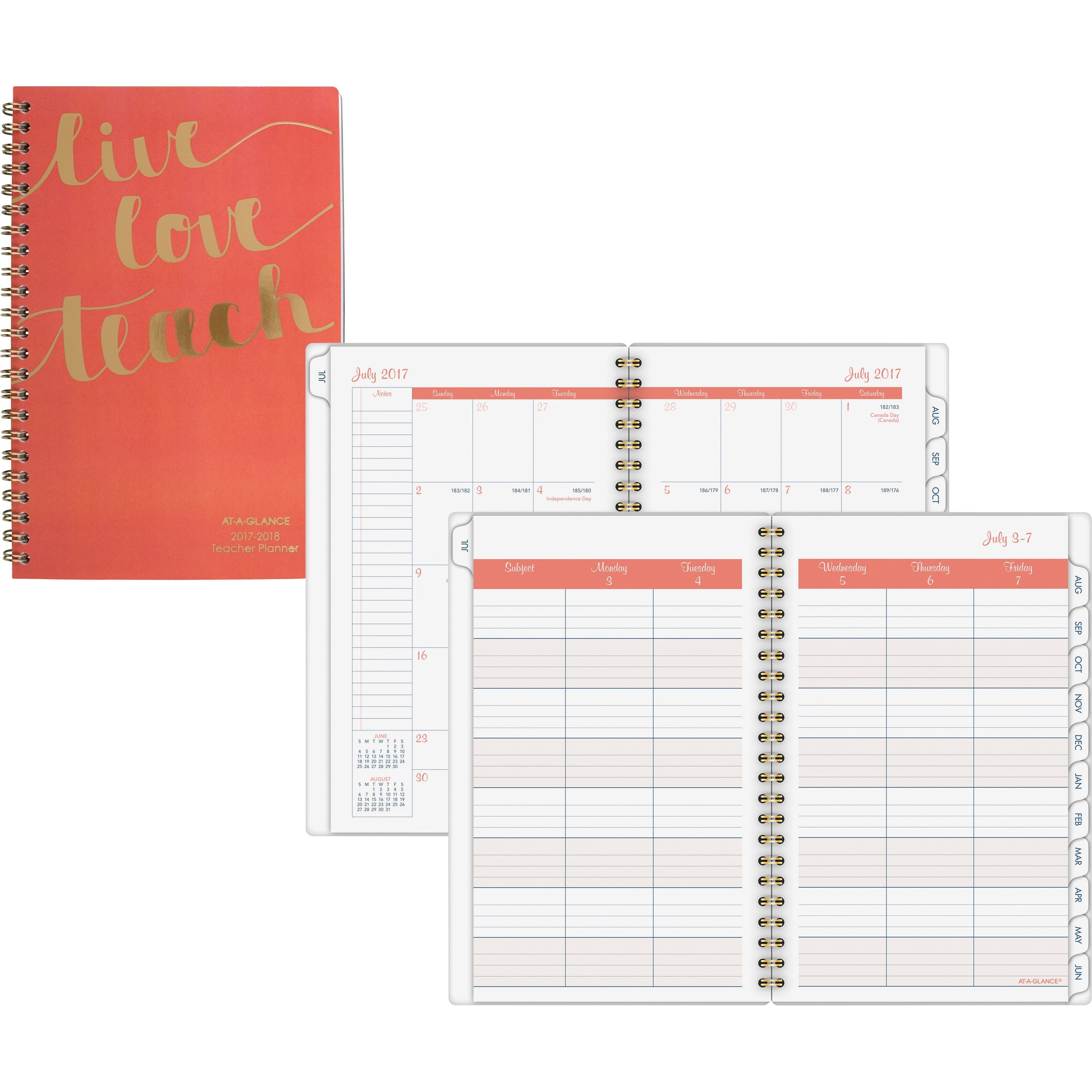 AtAGlance, AAGTP200A27, Weekly Monthly Teacher Planner, 1 Each