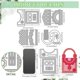 thumbnail image 2 of Troqueles de corte de metal para bolsos, troqueles para tarjetas de felicitación, elegante plantilla para repujado de asas de bolsos, plantillas de acero al carbono para cajas de regalo, 2 of 9
