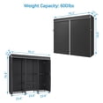thumbnail image 5 of VIPEK V5C SE Perchero para ropa, Perchero resistente con estantes ajustables y cubierta negra, Perchero de metal negro, organizador de almacenamiento de ropa para dormitorio, 70,1 pulgadas de largo x, 5 of 5