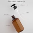 thumbnail image 1 of Baohd 500ml PET Refillable Empty Bottle Shampoo Lotion Press Pump Makeup Dispenser Plastic Container, Deep Green, 1 of 7