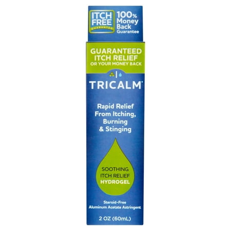 TriCalm Steroid Free Soothing Itch Relief Hydrogel, 2 fl