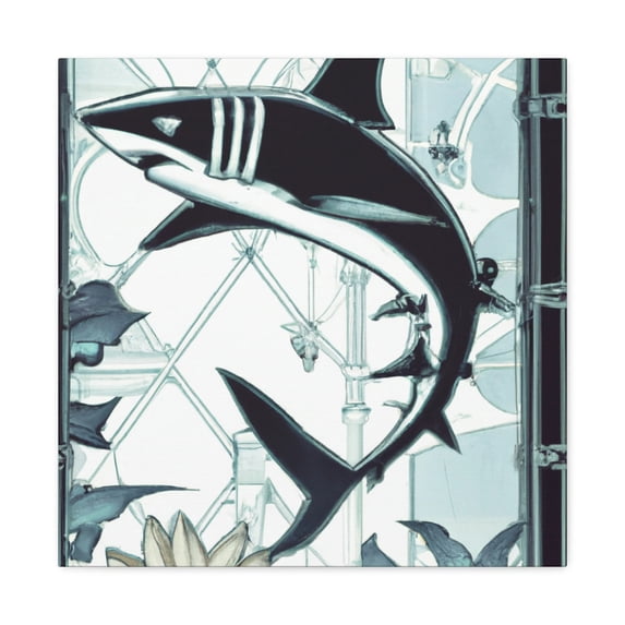 Shark in Art Nouveau - Canvas