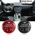 thumbnail image 2 of BINB ROAD Engine Start Stop Push Button Cover Trim Compatible with Ford Mustang 2015-2019, 2 of 6