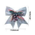 thumbnail image 2 of Christmas Bows Ornament for Wreath 15.74×13.77inch Red Christmas Bows Outdoor Decoration Large Three-dimensional Ribbon Bows Craft Gift Bows Hanging Decoration for Wreaths Outdoor,Tree Topper, 2 of 3
