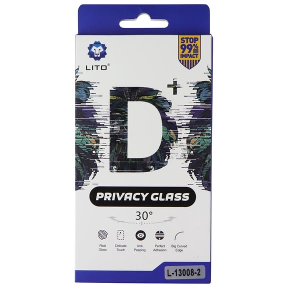 LITO D  Privacy Glass Screen Protector for Apple iPhone 13 - Privacy (2 Pack)