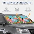 thumbnail image 4 of Balery Tropical Jungle Flamingo Sun Shield 2 Pack For Car Front Windows Foldable Sun Visor Protector Blocks Max Uv Rays And Keeps Your Vehicle Cool For Most Sedans Suv Truck, 4 of 7
