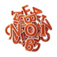 thumbnail image 3 of Parches de letras y números perfecl apliques variados para ropa Camisas Bolsos Naranja, 3 of 8