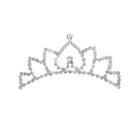 Princess Crown Socks - Kid's Princess Bridal Flower Tiara Crown Comb w/ Crystal Rhinestones