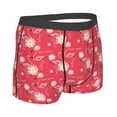 thumbnail image 3 of Balery Hello Summer Flamingo Men's Boxer Briefs, Soft and Breathable Cotton Underwear with nylon Waistband-Medium, 3 of 9