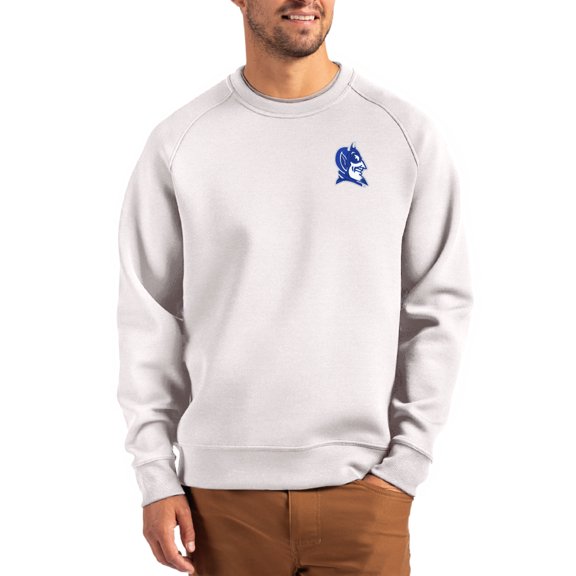 Men's Cutter & Buck Gray Duke Blue Devils Roam Recycled Pullover