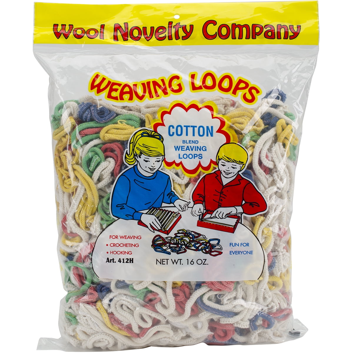 Wool Novelty Cotton Blend Weaving Loops 10 oz-Assorted