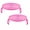2pcs Pink, variant on 2-Tier Microwave Folding Tray,Stackable Heating Tray with Flexible Handle, Space Saving Kitchen Oven Food-Grade Shelf for Home Office