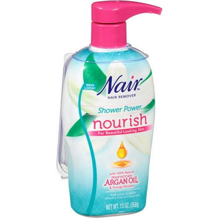 - Nair Shower Power Moroccan Argan Oil with Orange Blossom Cream Max Hair Remover 13 Oz Pump