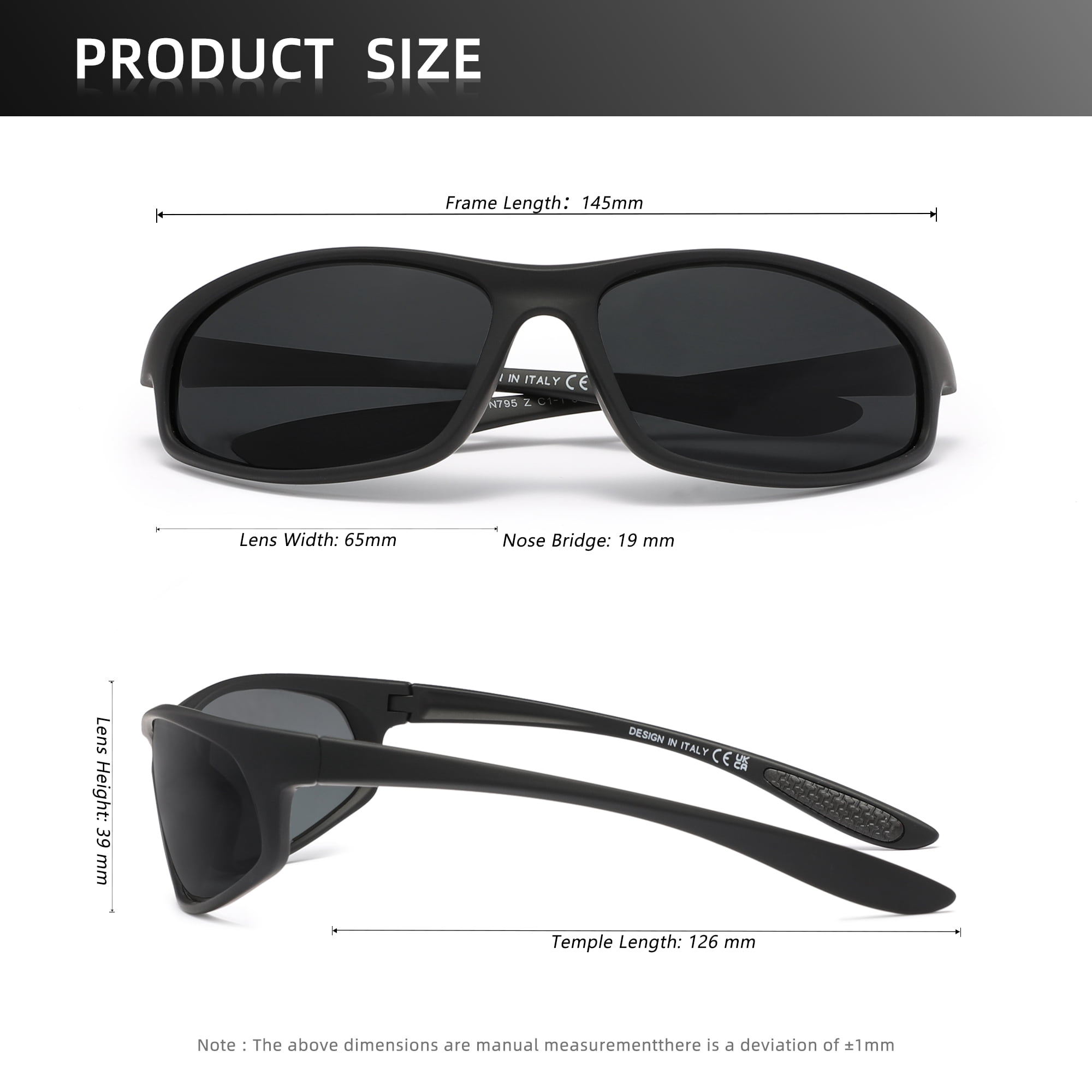 CAREFULLY Sports Sunglasses for Men Women UV400 Protection 3 Pack Set