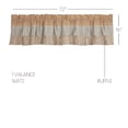 thumbnail image 5 of VHC Brands Kaila Country Cottage Ruffled Gold Ticking Stripe Curtain Valance 16x72, 5 of 6