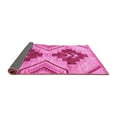 thumbnail image 2 of Ahgly Company Indoor Round Abstract Pink Modern Area Rugs, 7' Round, 2 of 4