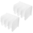 thumbnail image 1 of HONMEET 2Pcs Closet Shelf Rack Plastic Wavy Dividers for Bookshelf Organization Homeowners, 1 of 8