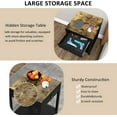 thumbnail image 5 of Nightstand with Hidden Locking Compartment, Smart Fingerprint Gun End Table, Secure Storage Cabinet for Handguns and Valuables, Quick Access Small Storage Coffee Table for Bedroom or Office, 5 of 8