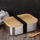 thumbnail image 4 of Stainless steel lunch box, 1200 ml sustainable lunch box stainless steel bamboo, lunch box with cutt, 4 of 4