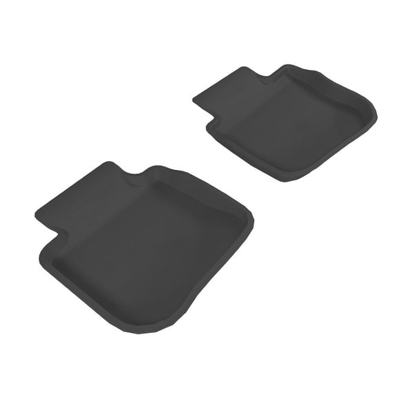 3D MAXpider Second Row Custom Fit All-Weather Floor Mat for Select Subaru Legacy/Outback Models - Kagu Rubber (Black)