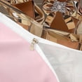 thumbnail image 4 of Castle Fairy Glamour Bow Duvet Cover Queen,Shiny Heels Queen Bedding,Metallic Gold,Pink Reversible,1 Duvet Cover and 2 Pillowcases, 4 of 6