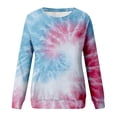 thumbnail image 5 of Bovemsi Womens Sweatshirts Women's Tie Dye Pattern Plus Size Fashion Tops Long Sleeved Fall Fashion Outfits 2025 Clothes, 5 of 5