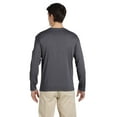 thumbnail image 3 of Gildan Adult Softstyle® Long-Sleeve T-Shirt, CHARCOAL, L, 3 of 3