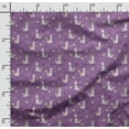 thumbnail image 2 of Soimoi Llama Alpaca Printed,Cuddle Minky Fabric, Sewing Fabric by The Yard 56 Inch Wide,Decorative Plush Soft Fabric, Baby Garments, Toys and Blankets, Violet, 2 of 5