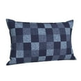 thumbnail image 2 of Kll Blue Gingham Buffalo Check Pillow Covers Envelope Closure,Super Soft And Cozy Fuzzy Fleece Pillow Case Cover 16"X24", 2 of 9