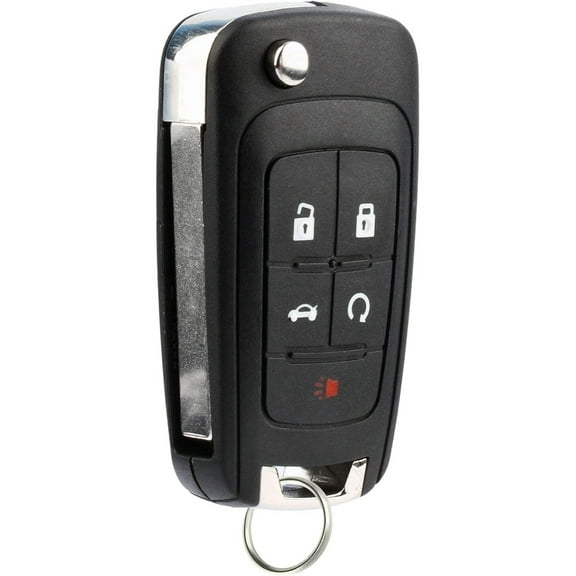 Key Fob fits 2010-2017 Buick Allure Encore Regal Verano/Chevy Camaro Cruze Equinox Impala Malibu Sonic/GMC Terrain Keyless Entry Remote Flip 2010 2011 2012 2013 2014 2015 2016 2017