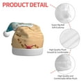 thumbnail image 4 of KLL Christmas Hats for Adults Plush Tropical Beach With Starfish Print Santa Hat Xmas Fluffy Santa Claus Hat for Women Men, 4 of 6
