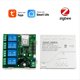 thumbnail image 5 of Sensor de Interruptor Inteligente Tuya Zigbee de 4 Canales, Contacto Seco Pasivo, Controlador de Relé de Control de Acceso de CA 85-250 V, 5 of 10