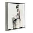 thumbnail image 4 of Stupell Industries Female Portrait Impression People Painting Gray Floater Framed Canvas Art Print Wall Art, 18 x 18, 4 of 10
