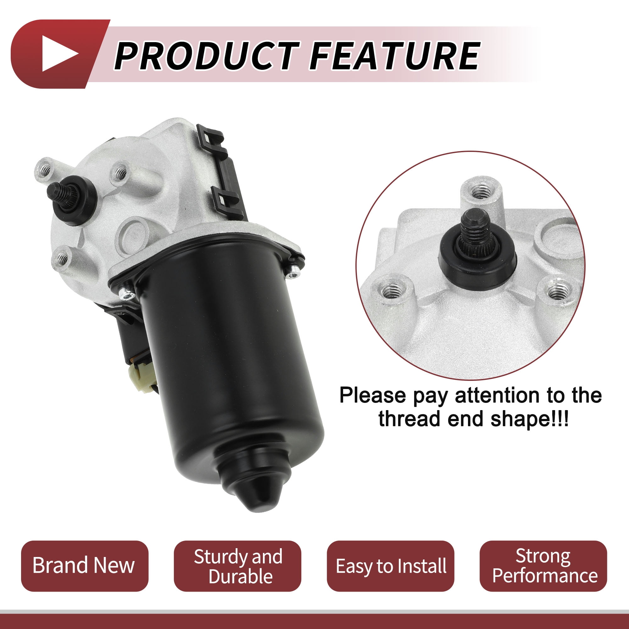 Unique Bargains Front Windshield Wiper Motor for Hummer H2 2003-2007 Replacement