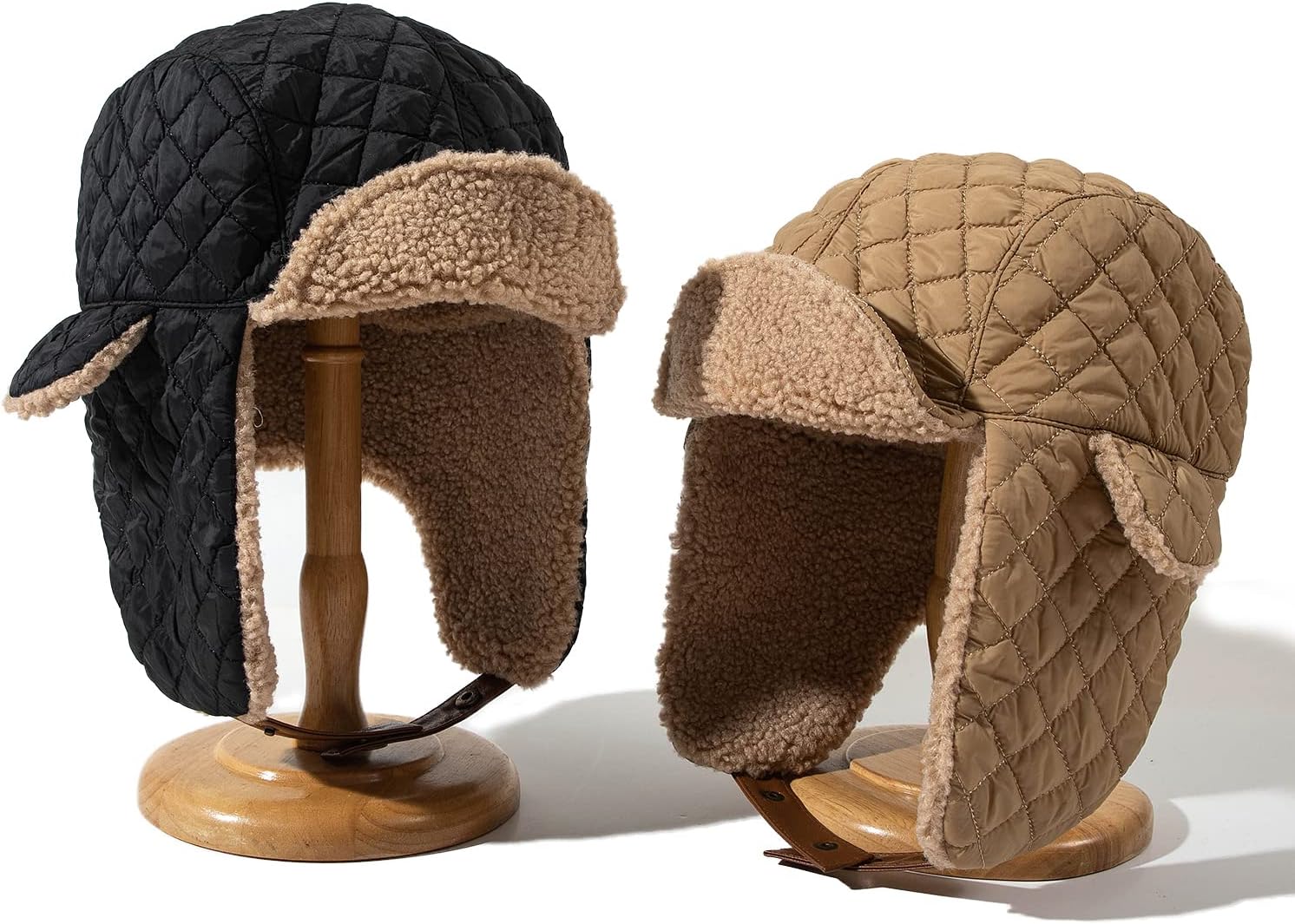 Zhengup Warm Trapper Hat Windproof Winter Russian Hats with Earflap Ushanka Hat Cold Weather Eskimo Hat Ski Snowboard Hat