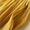 thumbnail image 6 of BiZtdJrK Wide Leg Pants for Women Summer Cotton Linen Beach Pants Solid Casual Elastic Waist Trousers Outdoor Loose Fit Palazzo Pants with Pockets Best Sales Today Yellow XL, 6 of 7