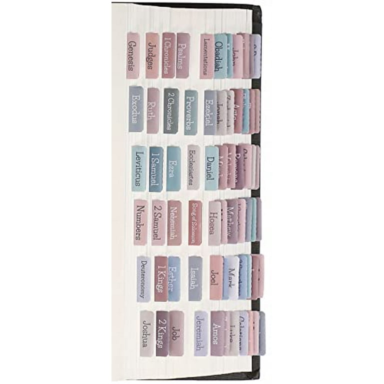 Born2Calm Bibletabs789 Spanish Bible Tabs for Journaling Bible - 90 Pieces  Bible Dividers Tabs for Bible Chapters - Bible Study Supplies - Bible Access