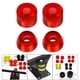 thumbnail image 3 of Juego de buje y copa pivotante para patineta Cruiser, alto rendimiento Longboard 95A rojo, 3 of 6