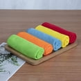 thumbnail image 5 of Xukmct 12 Pcs Microfiber Towels Reusable Cleaning Cloths Cleaning Towels for Car, Kitchen, Bathroom, Home, 16"x16", Purple, 5 of 6