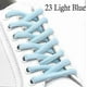 thumbnail image 2 of 2 pairs of oval shoelaces sports shoelaces are suitable for sports / running shoes, and the rope is one sizeLight blue, 2 of 2
