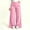 Pink, variant on Women's Solid Plus Size Wide Leg Yoga Pants Elastic High Waist Loose Flowy Long Trousers Soft Casual Loungewear Bottoms for Fitness and Outdoor Activities XL-5XL White