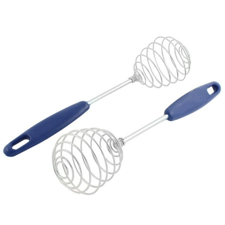 Unique Bargains Kitchen Stainless Steel Mixer Balloon Wire Egg Whisk Beater Tool 2 Pcs