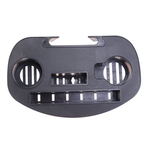 IMIKEYA Premium Plastic Chair Tray Black Clip on Drinks Tray for Lounge Chairs