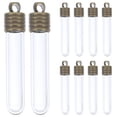 thumbnail image 1 of Shisuyan 10 Pcs Mini Bouteilles en Verre en Forme de Tube avec (Clair), 1 of 9