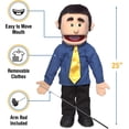 thumbnail image 3 of 25" George, Peach Dad/Businessman, Full Body, Ventriloquist Style Puppet, 3 of 5