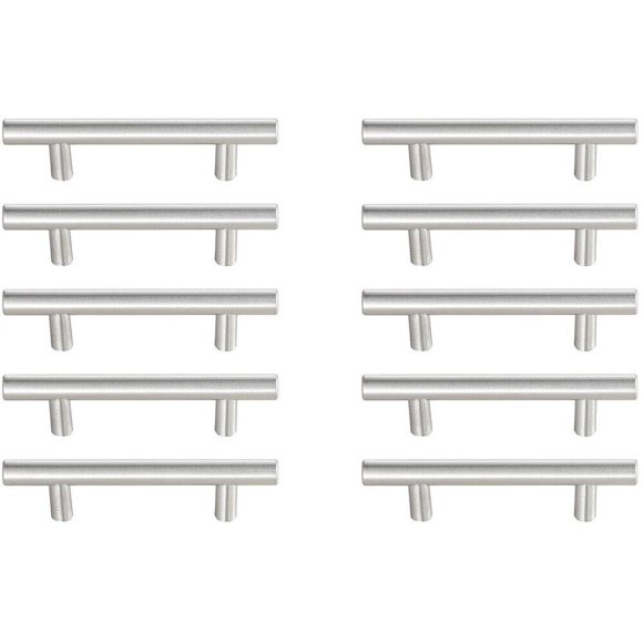 Tirador de Barra Elegant Decor Quinn 7.6 cm Níquel Cepillado Juego de 10