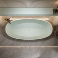 thumbnail image 6 of MIKIBAMA Green Resin Stone Freestanding Soaking Bathtub 55.1"L x 29.5"W, 6 of 10